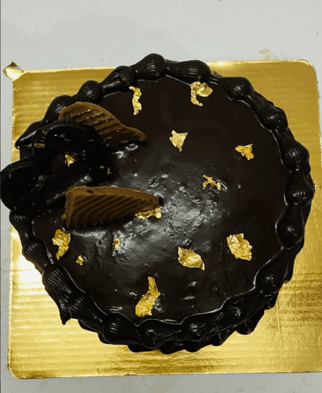 Chocolate cake real photograph 2
