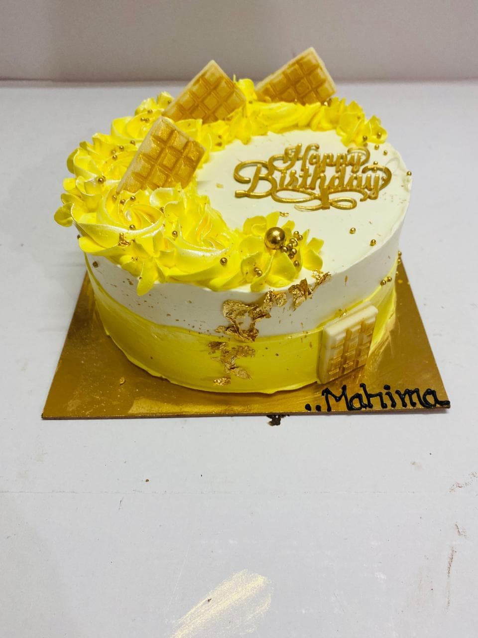 Butterscotch cake real photograph 8