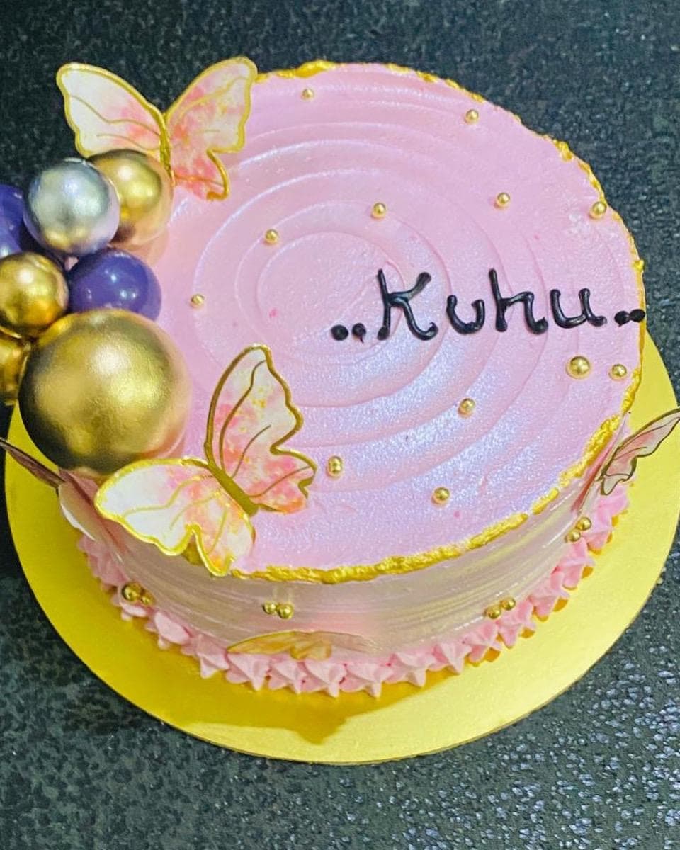 Butterscotch cake real photograph 9