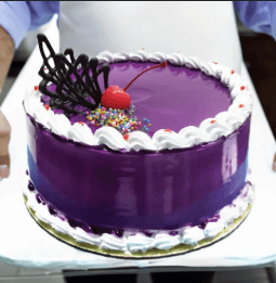 Blueberry cake real photograph 2
