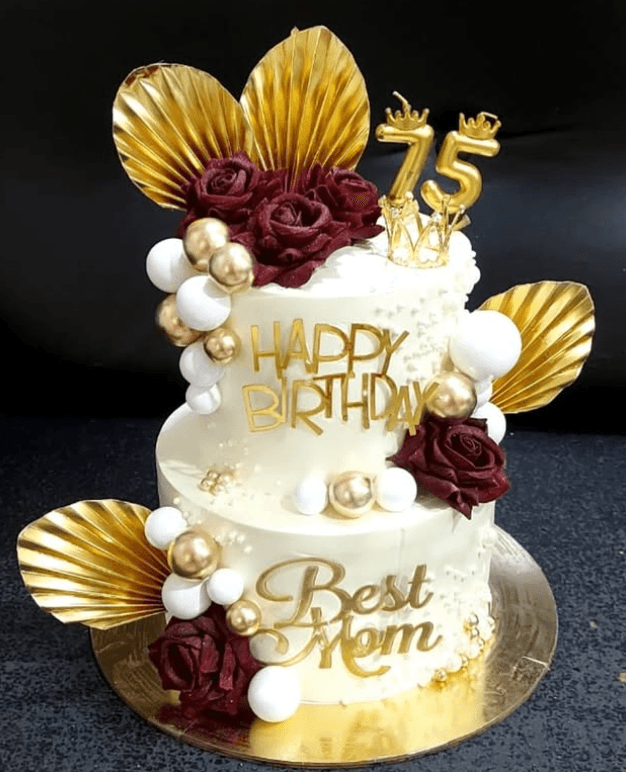 Mango cake real photograph 2
