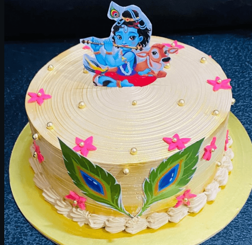 Mango cake real photograph 4
