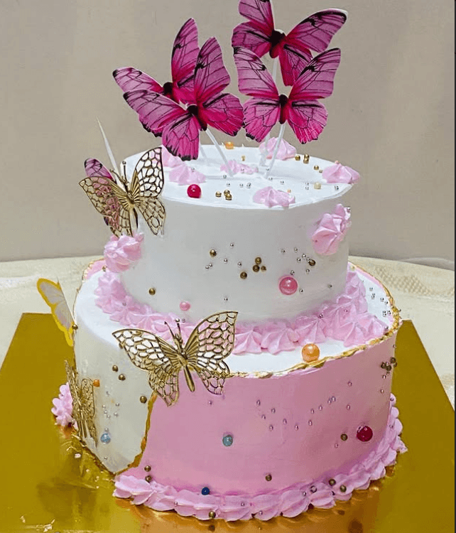 Mango cake real photograph 5