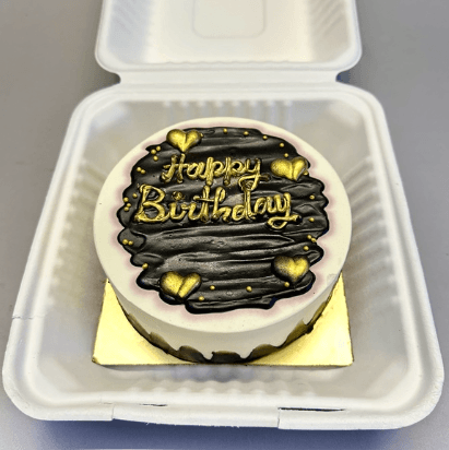 Chocolate Bento cake real photograph 1