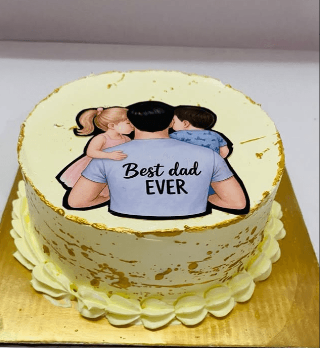Butterscotch cake real photograph 1