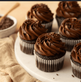 Chocolate Fudge Cupcake cake real photograph 1