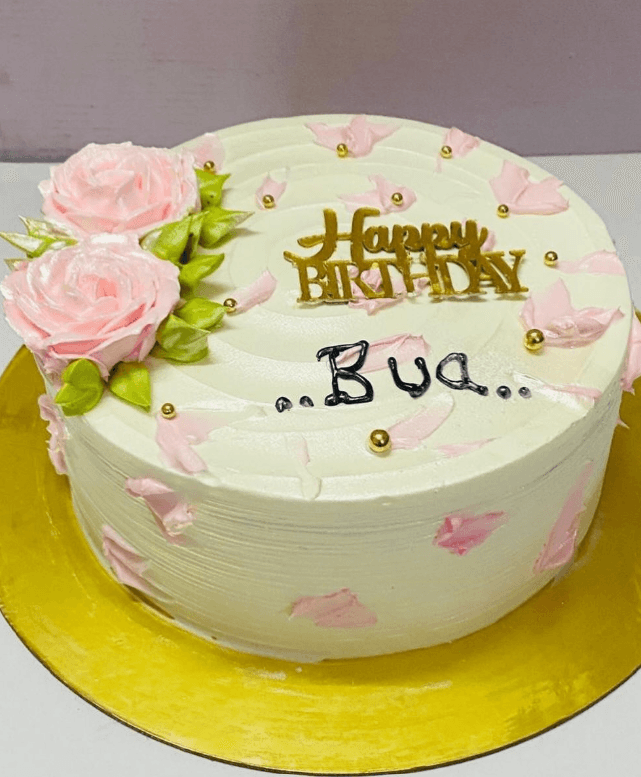 Kesar Badam cake real photograph 1