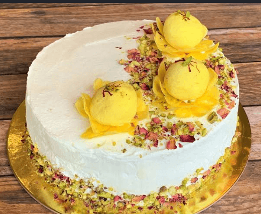Rasmalai cake real photograph 2